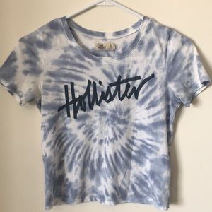 Blue Tye-Dye crop top